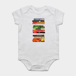 Classic Banned Books Stack Baby Bodysuit